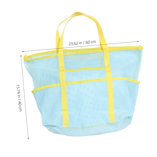 Mesh Beach Tote Bag Holes Portable Shower Storage for Women Polyester for Travel Outdoor2