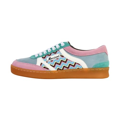 Bild: Morrison Bel-Air Turnschuhe aus Spaltleder Rosa, Mehrfarbig f�r 77,00 EUR bei amazon.de