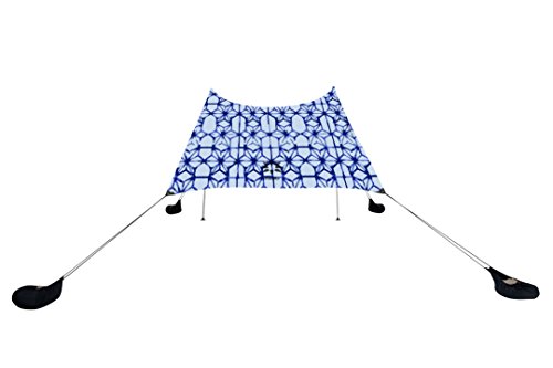 Neso Tents Beach Tent with Sand Anchor, Portable Canopy Sunshade - 7' x 7' - Patented Reinforced Corners(Shibori) - Thumbnail 6