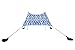Neso Portable Beach Tent Sun Shelter with Sand Anchor - Lightweight Beach Shade Canopy - Easy Setup for Family Outings - Patented Reinforced Corners - UPF 50+ Sun Protection - 7 x 7ft - Shibori