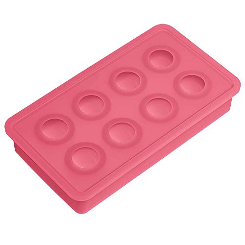 Lurch 10428 Heladera de Silicona sin BPA, para 8 Bolas de Hielo de 3 cm
