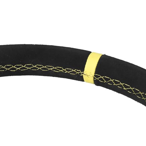 image for Dyno Racing 14 Inch 350mm Car Steering Wheel Suede Leather Drift Racin