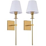 Wall Sconces Battery Operated Wall Light Set of 2，not Hardwired Sconce Fixture，Battery Powered Wal