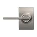 Schlage F10 LAT 619 CEN Latitude Door Lever with Century Trim, Hall & Closet Passage Lock, Satin Nickel