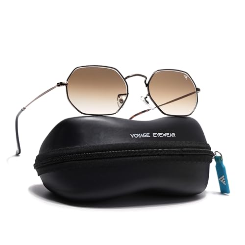 Image of Voyage UV Protection & Gradient Hexagonal Sunglasses for Men & Women