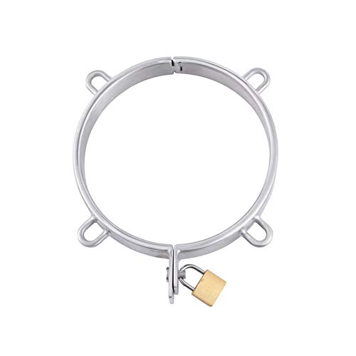 Roluck Metall Halsband Halsreif Halsfessel Bondage Sex-toys Sexspielzeug SM Erotische Halsfessel für Frauen(Ø 13.2cm)