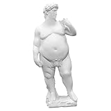 LKXHarleya 13.78' Creative Fat David Resin Figure Funny Greek Obesity David Statue Sculpture Ornaments Home Decor