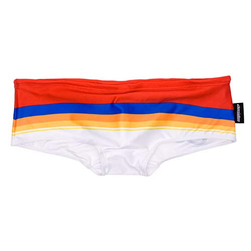 BGB Swim Trunks,Rainbow Triangle Swimming Trunks,Summer Men Swim Briefs,Beach Color Matching Men's Outdoor/D/XL