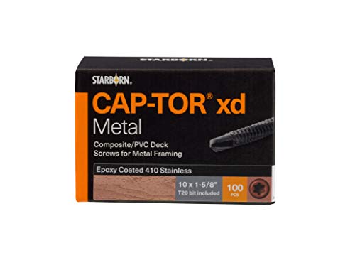 Starborn Cap-TOR xd Screws for Metal Framing in Dark Gray - 350 Count Pack of #10 X 1-5/8