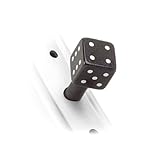Tappi sono neri con macchie bianche e sono disponibili in un set di due.