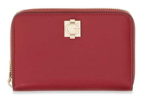 Porte-monnaie GUESS Audrey SLG portefeuille zippé rouge cherry pour femme