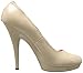 Ellie Shoes Women's 521-Femme-W Dress Pump, Nude, 12 D US