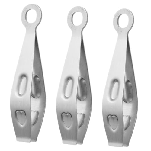 Tofficu 3個 ステンレス製多機能キッチン毛抜き 豚毛 鶏毛 魚骨対応 滑り止め加工で 操作 丈夫で長持ち家用調理ツール