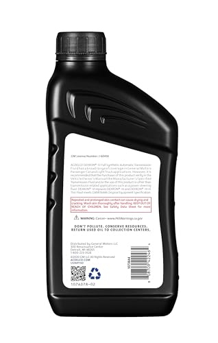 ACDelco 10-9243 Dexron VI Synthetic Automatic Transmission Oil Fluid - 1 qt