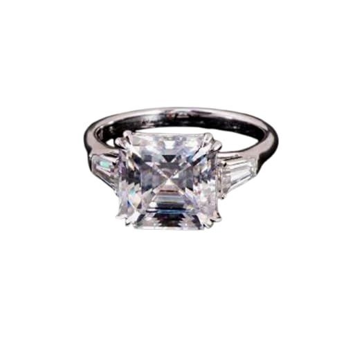 Bague d'anniversaire moissanite argent 925 femme pierre de naissance