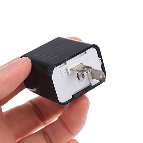 Relé intermitente LED de 2 pines y 12v ajustable para motocicleta universal 4