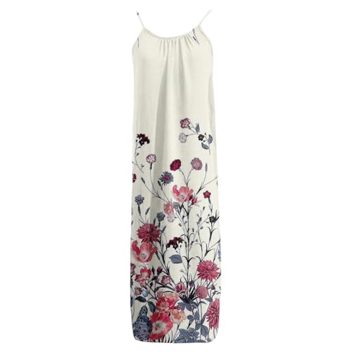 Image of HTHLVMD Backless Cami Dress Summer Dresses for Women 2026 Spaghetti Strap Dresses Womens Solid Color Backless Cami Dress