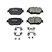PowerStop Front Brake Pads For Lexus IS250 2014-15 - Z17 Ceramic Brake Pads With Installation Hardware, 17-1733