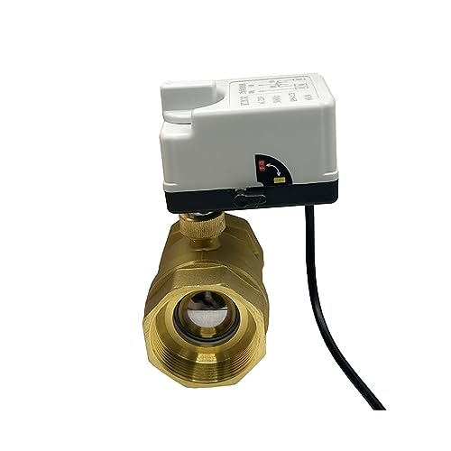 Válvula de dos vías motorizada 24VDC de 1/2 pulgada con control de 2 puntos de 3 cables 5