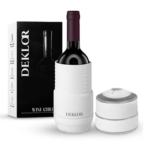 Deklor Wine Chiller - Wine Coolers for Wine Bottles and Champagnes, Keeps Wine and Beverages Cold - Perfect Wine Gift For Parties and Dinners