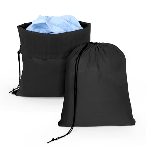 OTraki 2 Pezzi Sacco Portabiancheria Sporca 40 x 50cm Sacco Biancheria Laundry Bag Sacco Panni Sporchi Grande Sacchetti Viaggio per Campeggio Casa Collegio