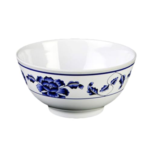 A-to-Z Supply 5207TB Rice Bowl, 39 oz., 7" Dia., Round, Break-Resistant, Dishwasher Safe, BPA Free, Melamine, Lotus, NSF, Pack of 12