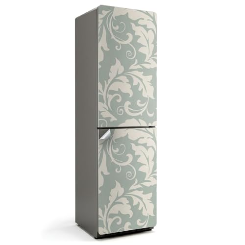 Vinilo para nevera de 60x205 cm con estampado botánico elegante y resistente para cocina 2