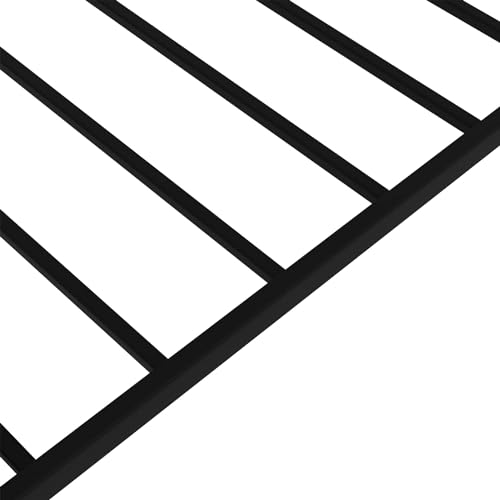 Image of TEKAVO Bunk Bed I Safety Guardrail I Easy-Climb Ladder I Metal Bed I Kids bunk Bed I Modern Bedroom Furniture I DIY (Black- Vista)