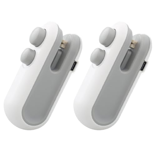 Uxsjakjsd Mini Máquina Selladora de Bolsas para Refrigerios, Portátil, para Uso Doméstico, Ideal para Bolsas de Plástico, Recargable.