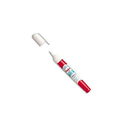 Stylos de correction liquide Pentel correcteur blanc pointe plastique 7 ml blanc lot 12