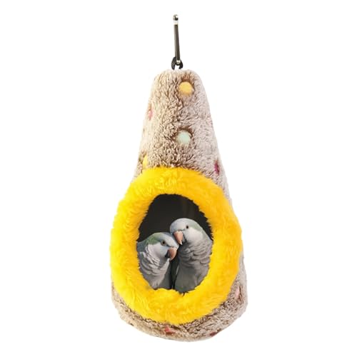 Bird Nest,Hangable Plush Bite-Resistant - Inside Cage Bird Nesting House,for Living Roombalcony Windowsill Small Medium Breeds P