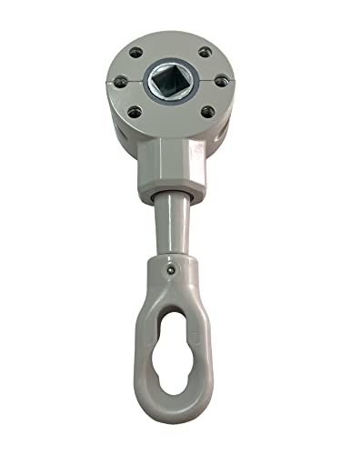 TENDAGGIMANIA Schneckengetriebe für Markisen - schnell und universell, Grau, Untersetzung 3:1