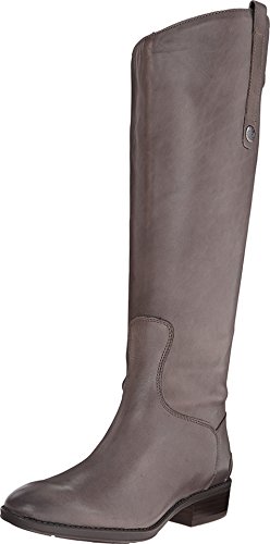 Sam Edelman Womens Penny Leather Knee High Riding Boots Gray 6.5 Wide (C,D,W)