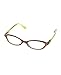 NYFASHION101 Solid Color Arm Bubble Design Frame Oval Reading Glasses - YL, 1.25