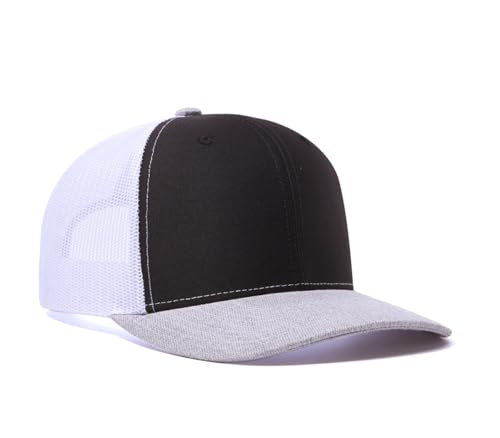 Image of Quanhaigou Trucker Hat - Mesh Snap Back - Unisex Adjustable Baseball Cap - Outdoor Hats for Men Women