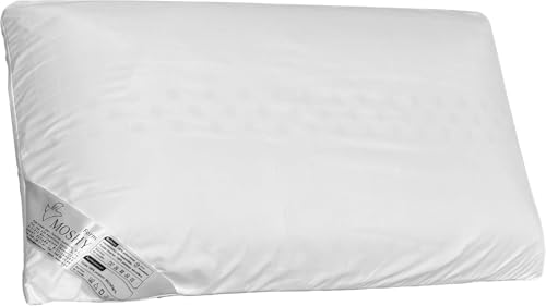 Moshy Oreiller viscoélastique cervical Visco Form - Noyau viscoélastique et housse lavable - Support ergonomique (50 x 70 cm)