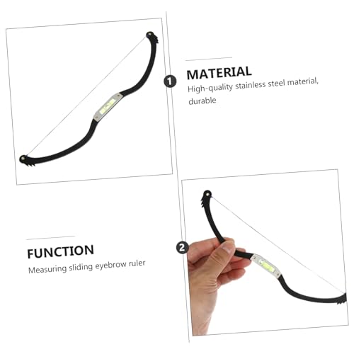Microblading et dessin de sourcils parfaits avec l'outil de mesure Healvian 2 pièces - 2
