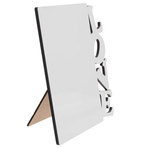OUNONA Marco de Fotos de Sublimación en Blanco para DIY Diseño Clásico, Marco de Fotos de Madera Práctico para Decoración de Centro de Mesa en Fiestas de San Valentín