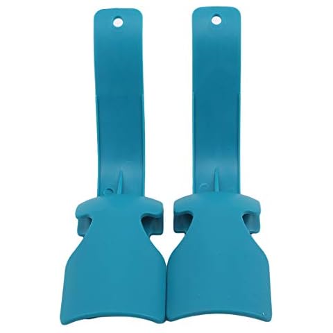 Ivyday Lazy Shoe Helper Unisex Handled Shoe Horn Easy On Off Shoe Lifting Helper,blue Cover