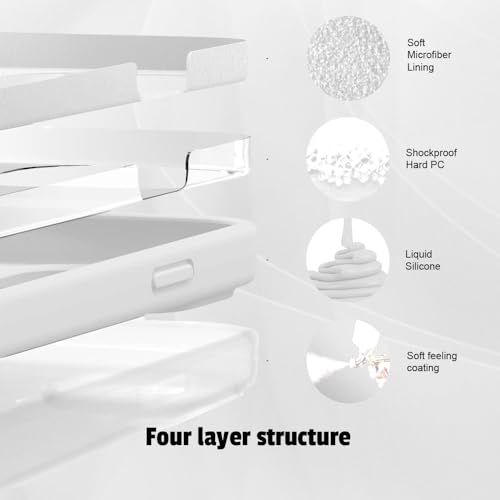 Image of LIRAMARK Liquid Silicone Soft Back Cover Case for OnePlus 13 /1+13 5G (White)