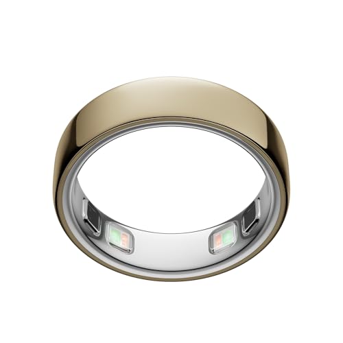 Oura Ring 5 - Gold - Size 9 - World’s Smallest Smart Ring - Sleep, Activity, Women’s Health, AI Advisor, 1 Week of Battery Life, Size Before You Buy, Android & iOS Compatible