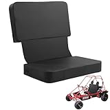 ROYALAY Go Kart Seat for Two Seater, PU Go Cart Seats 2 Person with Elastic Strap, Waterproof Go-Kart Car Double Seat Cushion, Go Kart Parts and Accessories Fit Cars, Truck, SUV, Vans