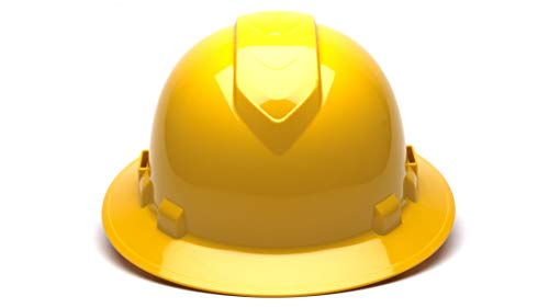 Image of Pyramex Ridgeline Full Brim Hard Hat 4 Point Ratchet Vented