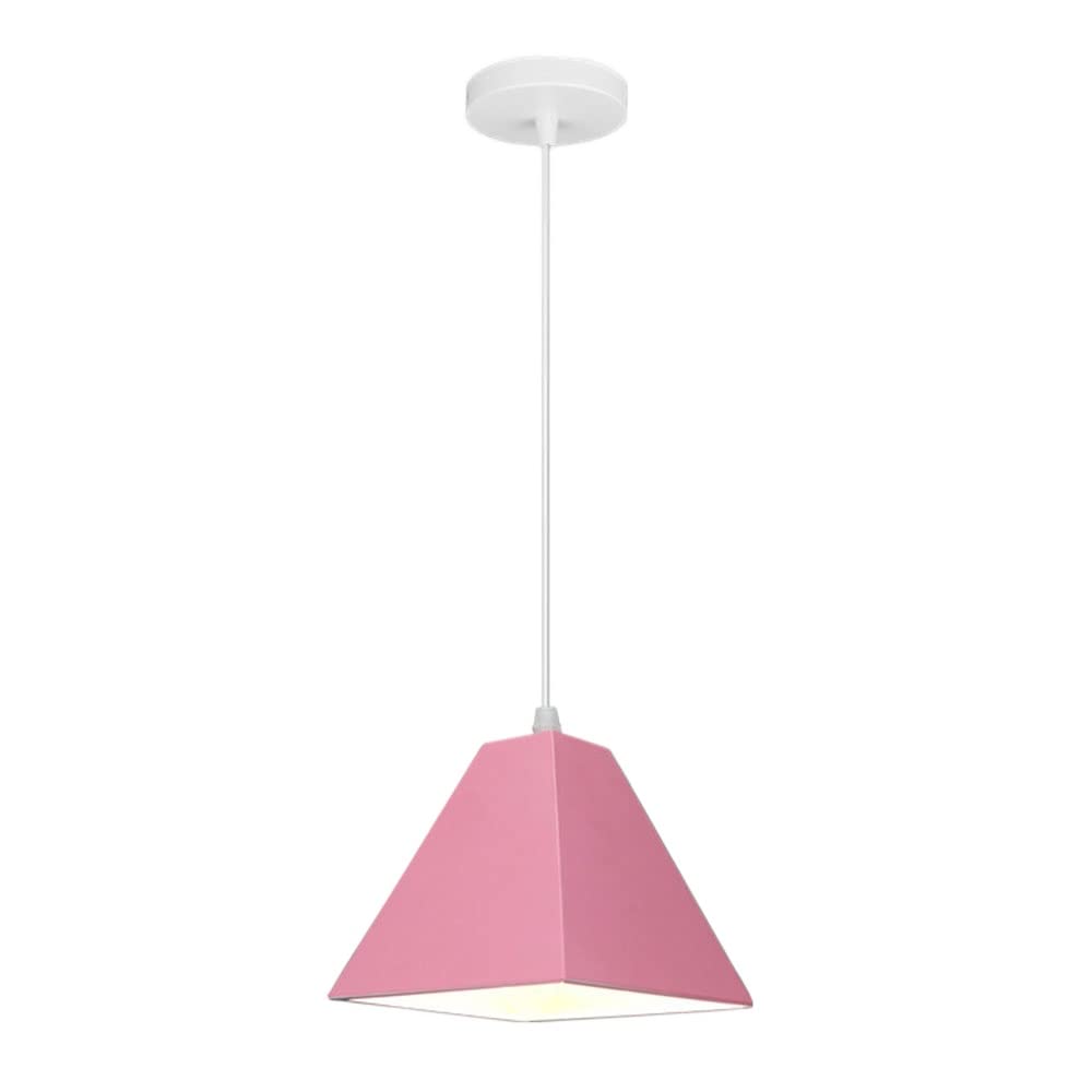STVDEDG Colorful Macaron LED Pendant Light Postmodern Minimalist Nordic Creative Chandelier Shade Traditional E27 Source Single Head Hanging Lamp for Kitchen Island,Foyer,Entryway,Hallway Fixture