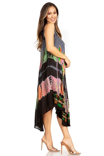 Sakkas Womens Long Tasanee Caftan Tank Dress/Cover Up4