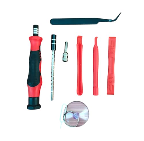 Image of 115-in-1 Precision Magnetic Screwdriver Set with Storage Case | Professional Multi-Bit Repair Tool Kit for Laptop, Mobile, PC, Watch, Eyeglasses, Gaming Console & Electronics (Red)