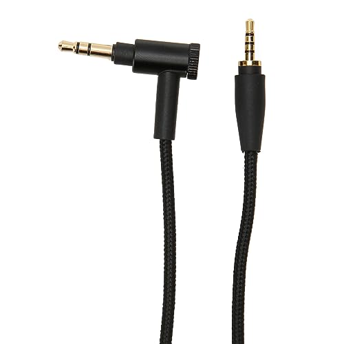 Kabel Audio do Słuchawek, 3,5 Mm Pleciony Nylonowy Wymienny Kabel Audio z wtyczką kątową do XL, Słuchawek, 1,5 M/4,9 Stopy