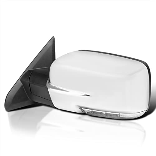 Spec-D Tuning LED Signal Power Heat Chrome Foldable Left Driver Side Mirror Compatible with Dodge Ram 1500 2009-2012