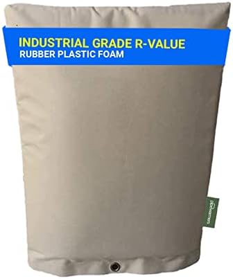 PipeWarmers The Original Pipe Insulation Cover, Winter Pipe Insulation,Well Head Pump Cover,Sprinkler Irrigation Valve Cover,Backflow Preventer Freeze Protection,Winter Insulated Pouch(14WX18 H,Sand)