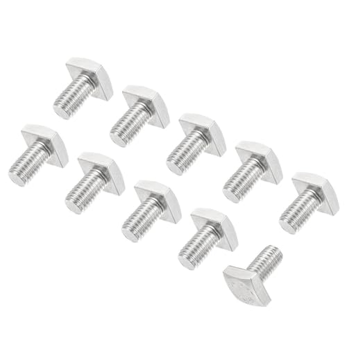 Tool Parts and Accessories Square Head Bolt 10pcs M6x10mm 304 Stainless Steel Grade C Square Screw (#CN-140824-14046)
